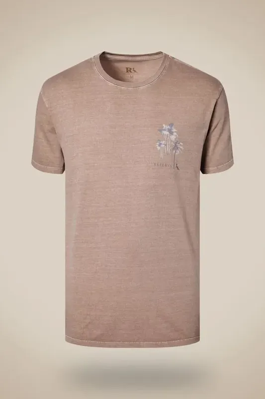 Camiseta Estampada Palm Reserva Khaki - M