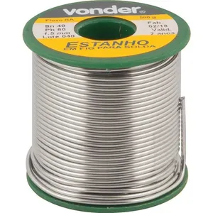 Estanho em Fio 1,5mm 40x60 com 500g - VONDER