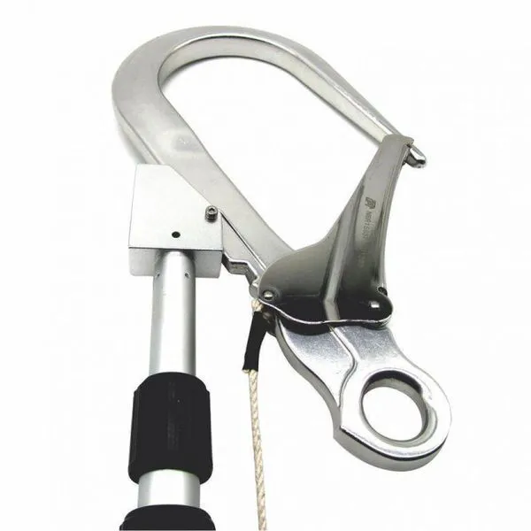 Vara De Manobra Sideup Telescópica 6 M Com Gancho 110mm, Mosquetão Oval E Corda 12mm