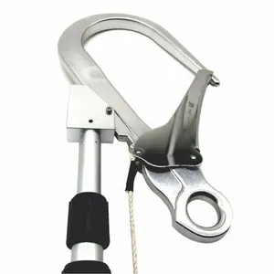 Vara De Manobra Sideup Telescópica 6 M Com Gancho 110mm, Mosquetão Oval E Corda 12mm