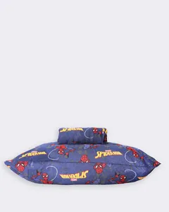 Jogo De Cama Infantil 2 Peças Marvel Homem Aranha Azul UN