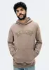 Blusão Masculino Comfort Com Bordado Em Moletom Peluciado - Bege XXG