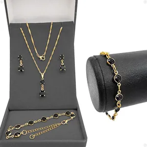 Corrente Feminina Veneziana + Pulseira + Pingente + Brincos
