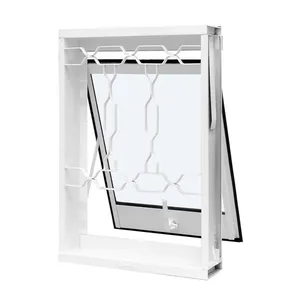 Janela Maxim-ar Aço Com Grade Elo Vidro Liso 50X50X12 Qualitysol Branco Ramassol