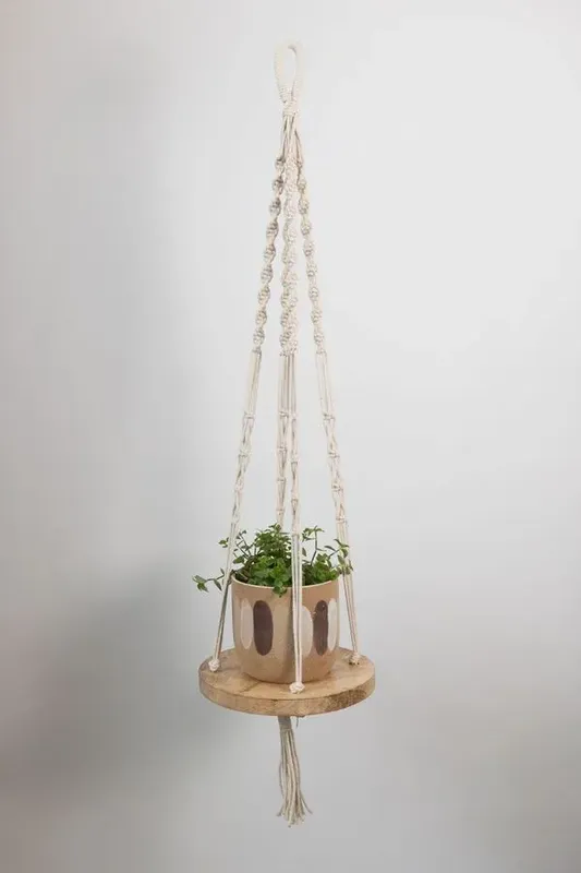 Prateleira Redonda Macrame