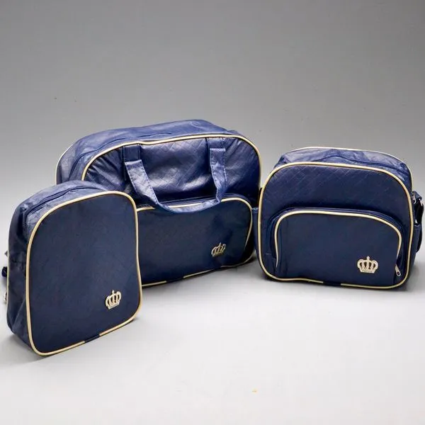 Kit Bolsa Realeza com 3 peças - 1410K3 Marinho Marinho