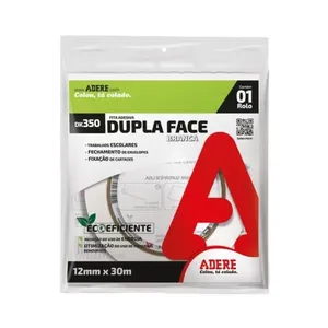 Fita Adere Dupla Face DK350S 12mm x 30m FITA DUPLA FACE ADERE DK350S 12MMX30M