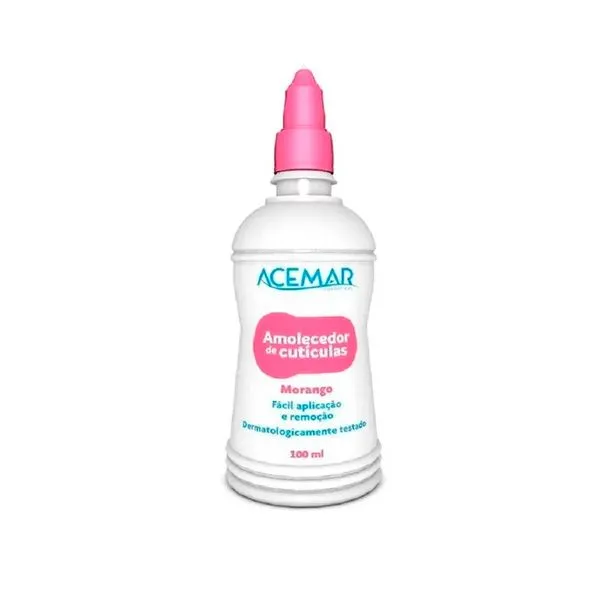 Amolecedor de Cutículas Morango 100ml - Acemar