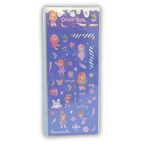Kit Adesivos Candy Girl Uniso Roxo