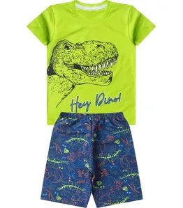 Conjunto Infantil Menino Curto Estampado Select Verde 10