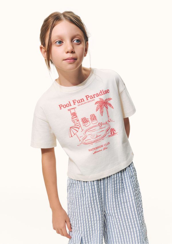Blusa Infantil Menina Super Cotton Oversized - Off white 006
