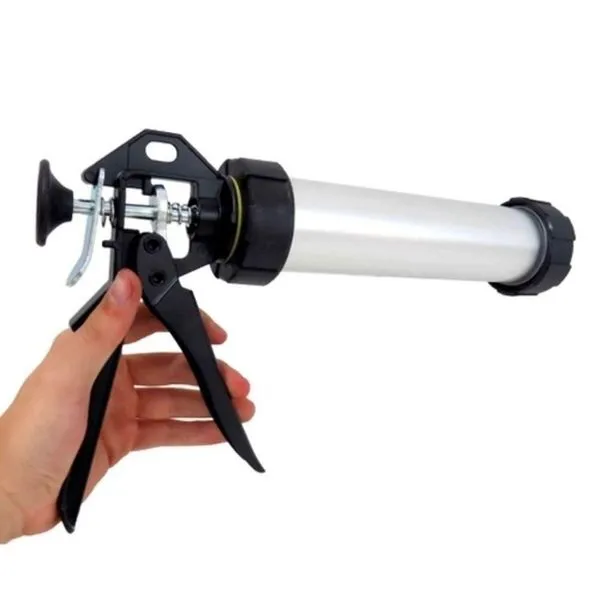 Aplicador de Silicone Aplicador Silicone Aluminio Bomba Pu Pistola Grande para Alta Pressão com Construção Robusta Prata Aplicador de Silicone Aplicador Silicone Aluminio Bomba Pu Pistola Grande com Alta Pressão Prata