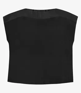 Blusa Manga Curta Feminina Plus Size Secret Glam Preto Plus G2