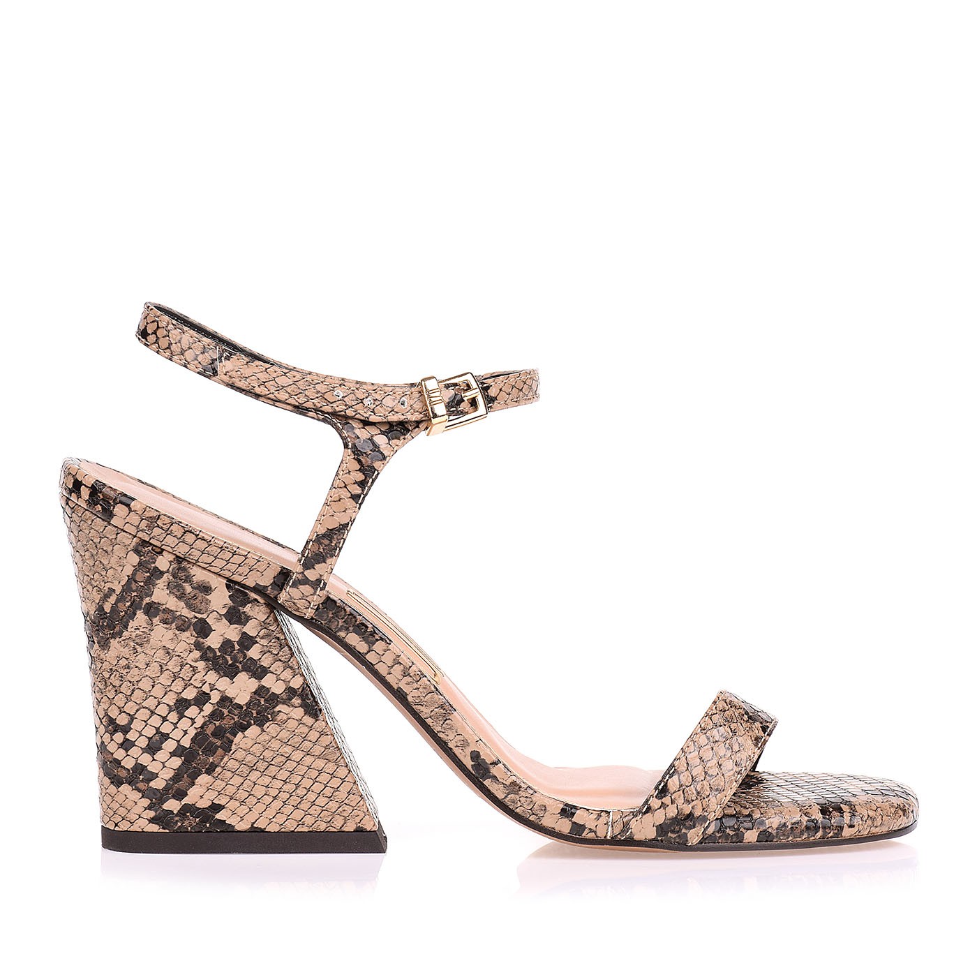 Sandália Salto Alto Anaconda Fendi