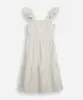 vestido infantil com recorte listrado texturizado colorido 10