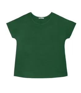 Blusa Manga Curta Feminina Plus Size Secret Glam Verde Plus G1