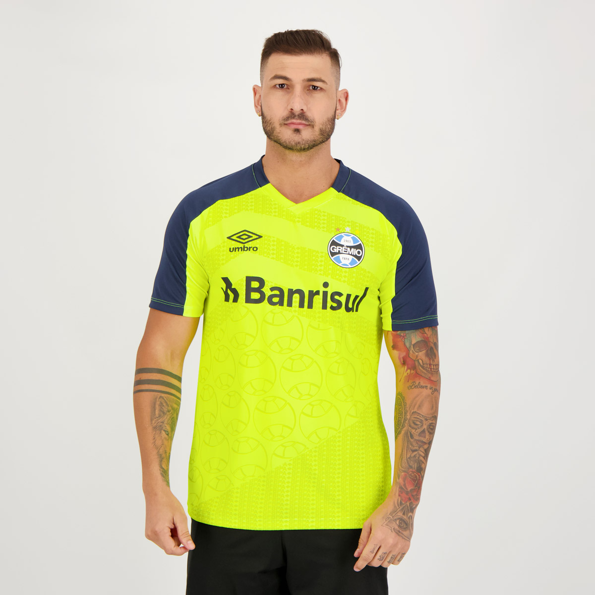 Camisa Umbro Grêmio Treino 2022 Amarela