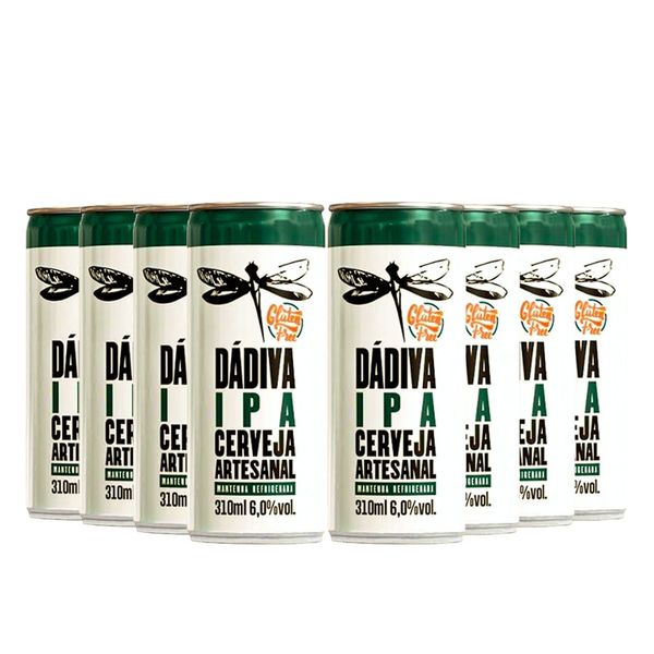 Pack 8 Dádiva IPA sem Glúten lata 310ml VL
