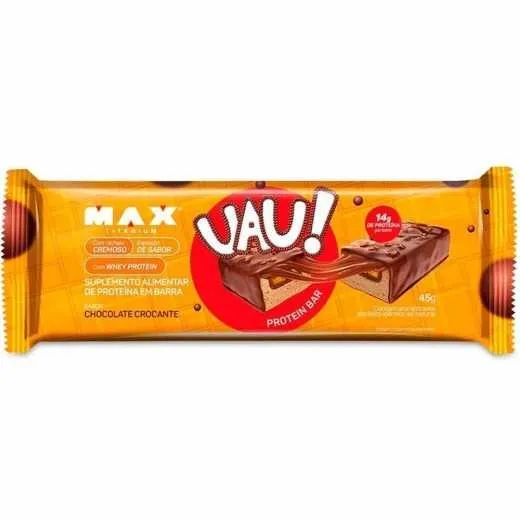 Barra Proteica Max Titanium Uau! Chocolate Crocante 45g