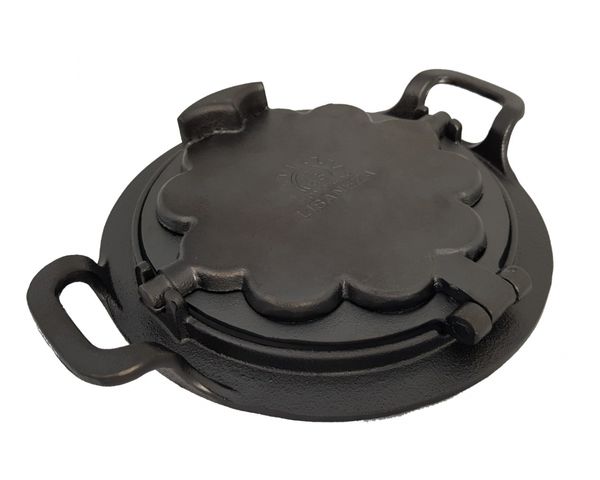 Forma Pra Fazer Waffle Alça Ferro Fundido Fogão a Lenha 24cm