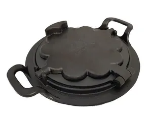 Forma Pra Fazer Waffle Alça Ferro Fundido Fogão a Lenha 24cm