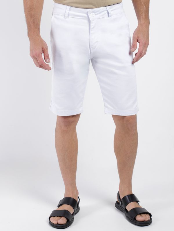 Bermuda Sarja Bivik Masculina BRANCO 40