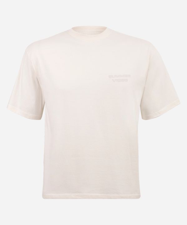 camiseta box juvenil de algodão summer vibes off white 14
