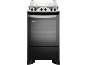 Fogão 4 Bocas Electrolux Preto com Timer VaporBake FE4TP