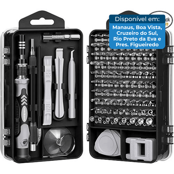Conjunto 120 Peças Chave de Fenda A-BI