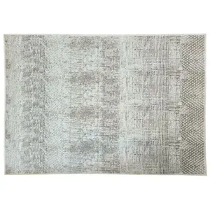 Tapete Sala Desenhado Domani Bordado Cor 60 Areia 100x150cm C85425060401 - Jc Serrano