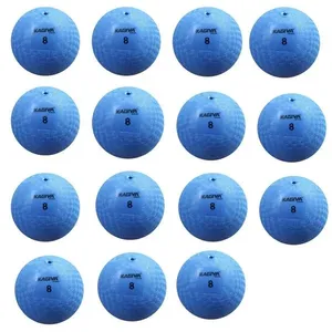 Kit 15 Bola de Iniciação N8 para Recreação Infantil em Borracha Azul Kagiva Kit 15 Bola de Iniciação N8 para Crianças em Borracha Azul Kagiva