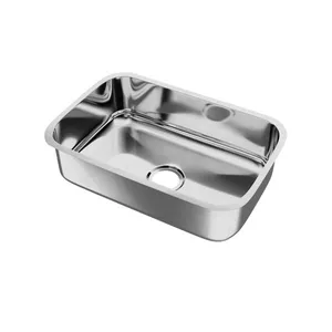 Cuba de Embutir Retangular Aço Inox Polido N1 Forminox Cuba de Embutir Retangular 46x30x14cm Aço Inox Forminox N1