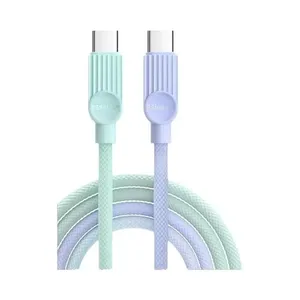 Cabo Essager USB-C 2.0M Nylon 60W EXCTT2-QLA56-P Azul/Verde
