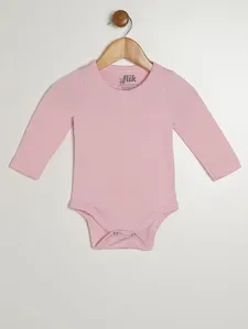 Body Malha Térmica Infantil Para Bebê - ROSA P