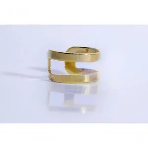 Piercing Fake Higipack Vazado Folheado em Ouro 18k com Diâmetro de 1CM Dourado Feminino Piercing Fake Higipack Vazado Folheado em Ouro 18k 1CM Dourado Feminino