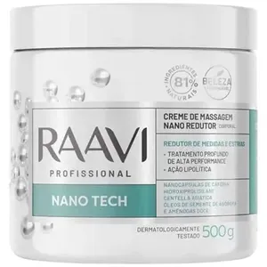 Creme De Massagem Raavi Nano Redutor 500g (MP)