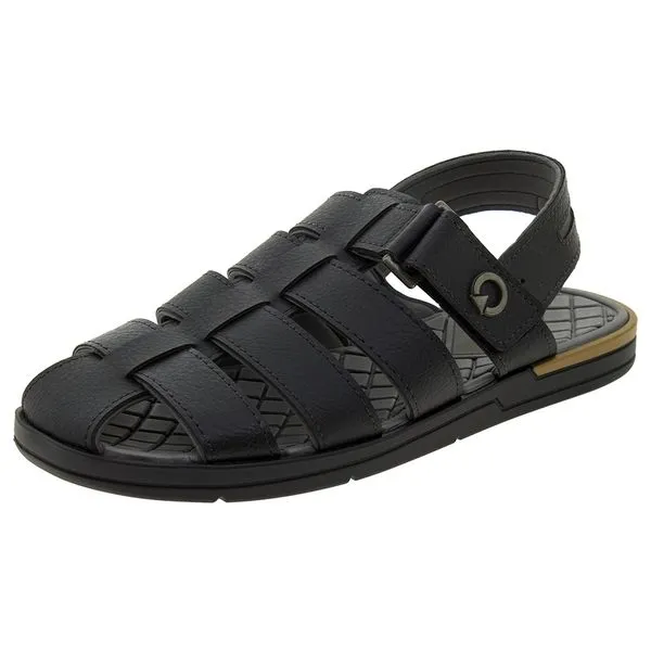 Sandália Masculina Cannes Cartago - 11338 PRETO/CINZA 43/44