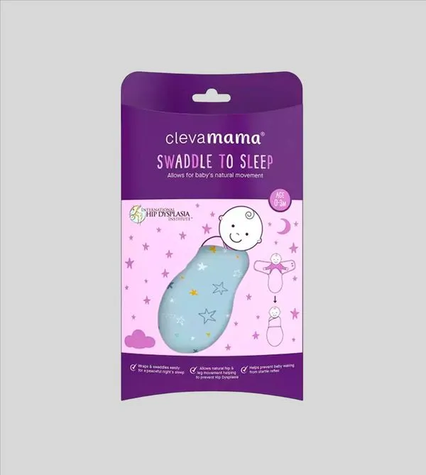 Cueiro Swaddle To Sleep Clevamama Azul