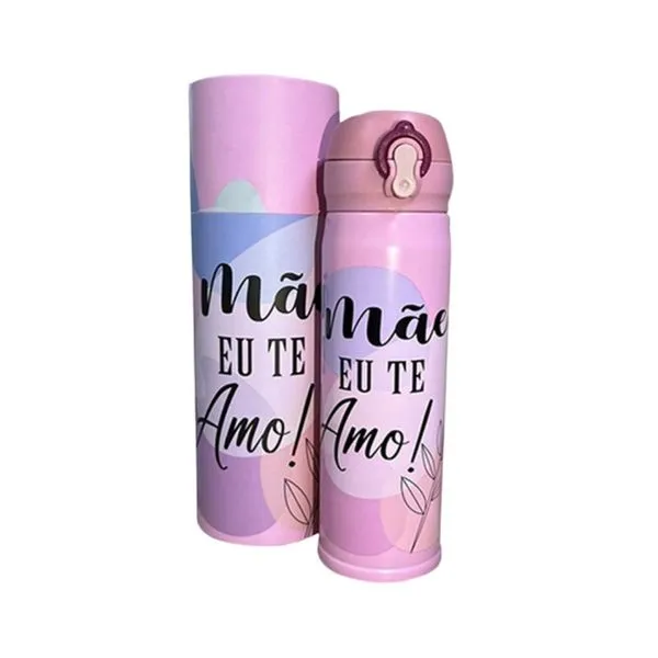 Garrafa Térmica Interponte Mãe Eu Te Amo 450ml (MP)