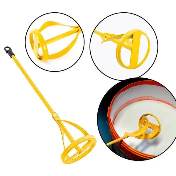 Batedor de Mistura Profissional para Massa Tinta Cimento para Furadeira com Aço Reforçado de Alta Resistência FBG Batedor de Mistura para Furadeira Profissional para Massa Tinta Cimento em Aço Reforçado de Alta
