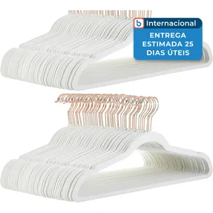 Cabides Amazon Basics Antiderrapantes Com 100 Unidades Marfim E Ouro Rosa A-MBI