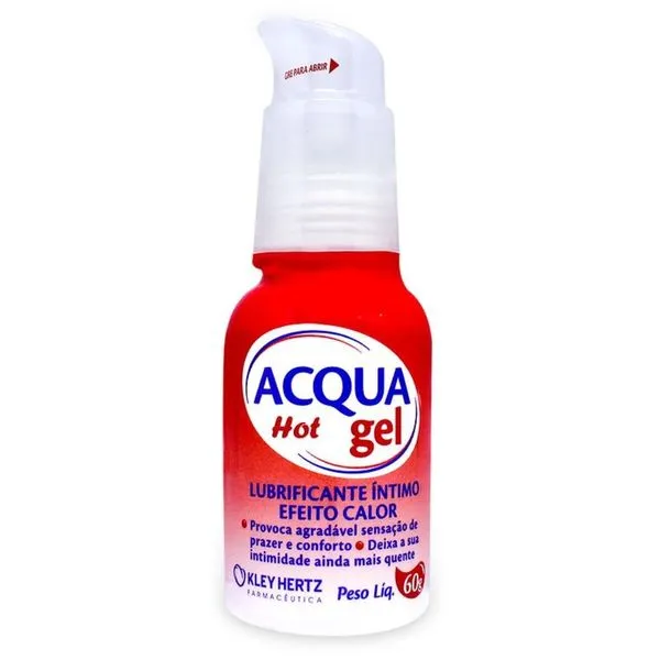 Gel Lubrificante Íntimo Acquagel Hot 60g