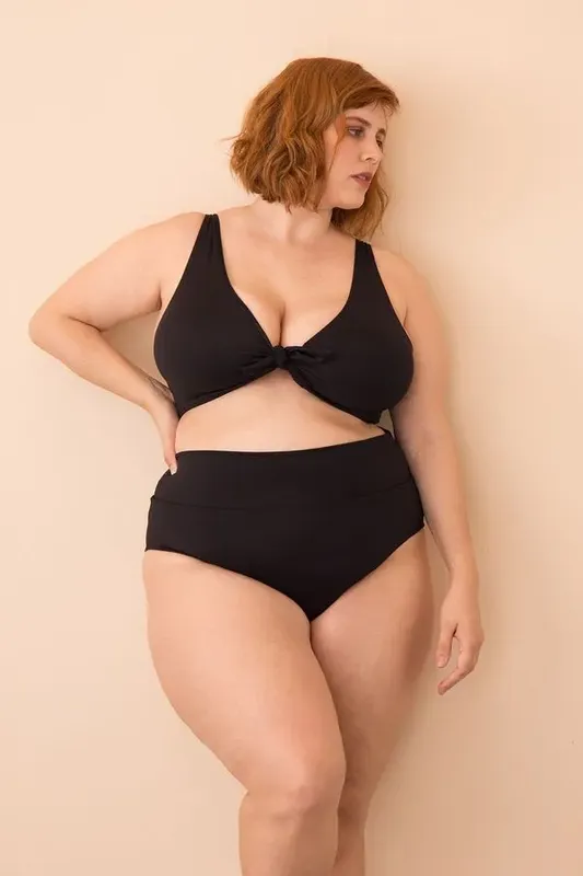 Hot Pants Comfy Plus Size Preto-GG