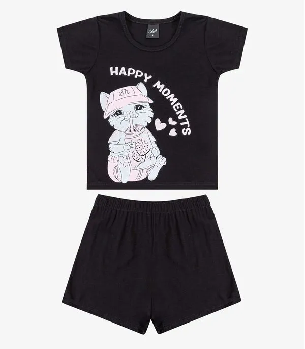 Conjunto Infantil Menina Select Preto 8