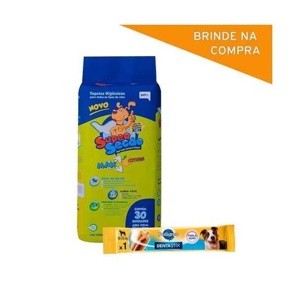 Tapete Higienico Super Secão Max Citrus com 30 Unidades