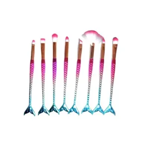 Kit Pincel de Maquiagem Bitarra Beauty 8 Unidades Rabo de Sereia KIT PINCEL MAQUIAGEM BITARRA BEAUTY 8UN