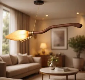 Luminária Harry Potter Vassoura de Teto Nimbus 2000 Licenciado