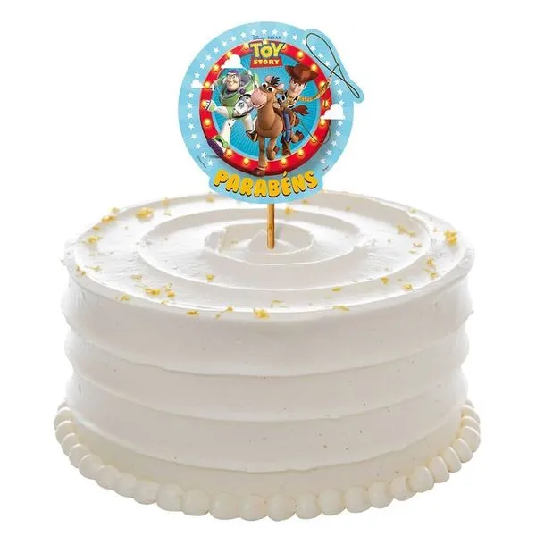 Topo De Bolo Toy Story Parabéns