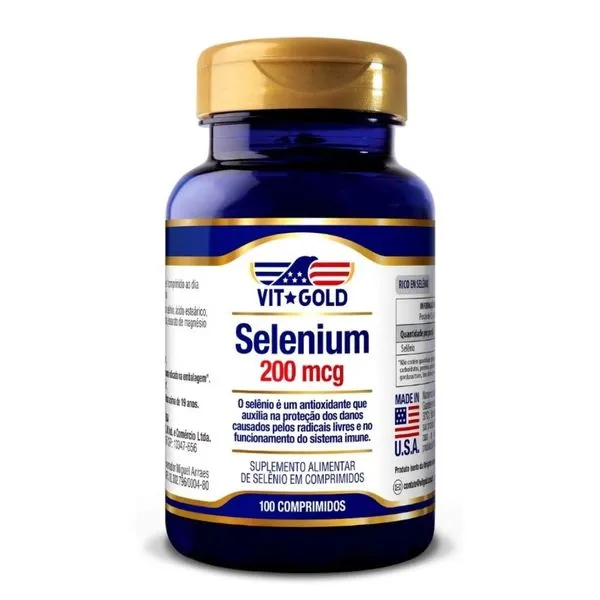 Selênio 200mcg Vitgold 100 comprimidos