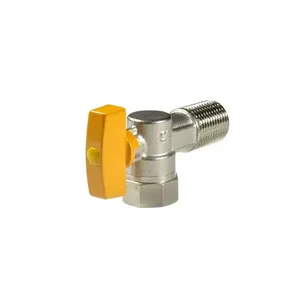 Válvula Gás Angular 1-2 Macho-femea - Brazhu
